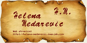 Helena Medarević vizit kartica
